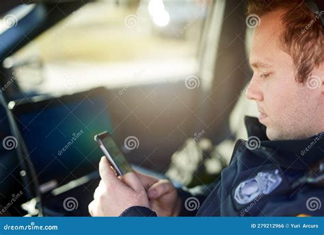 Photographing the police, texting .